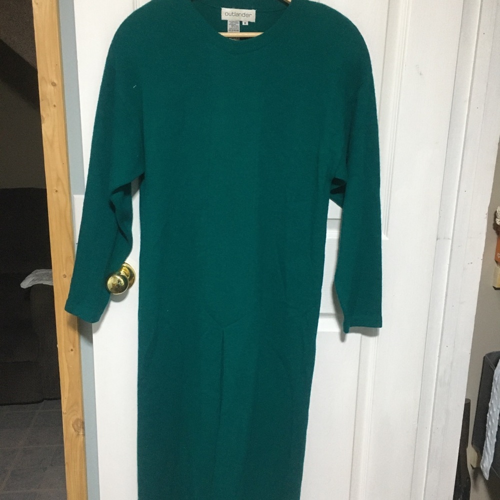 Women's Long Sleeve  Wool Dress